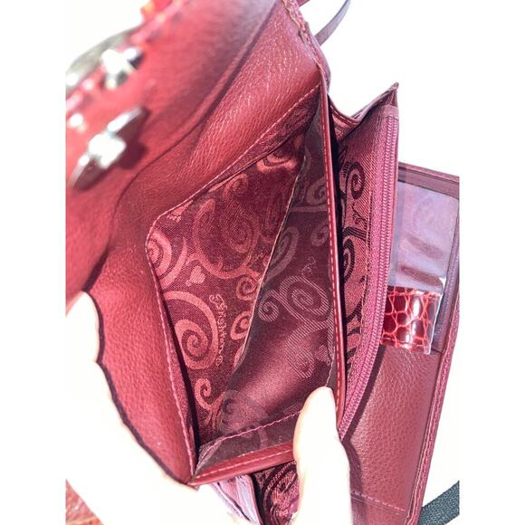 BRIGHTON SMALL PEBBLED LEATHER EMBOSSED ANIMAL CROSSBODY BAG - Picture 13 of 16